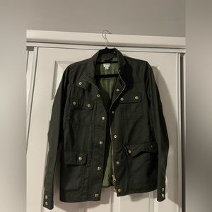Resin-coated twill field jacket